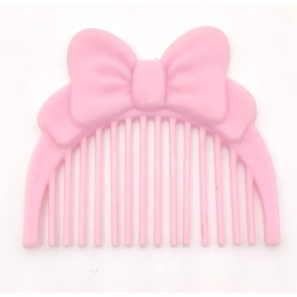 Vintage Li'l Little Miss Fashion Doll 1980s Pink Bow Hair Comb Toy Accessory 80s